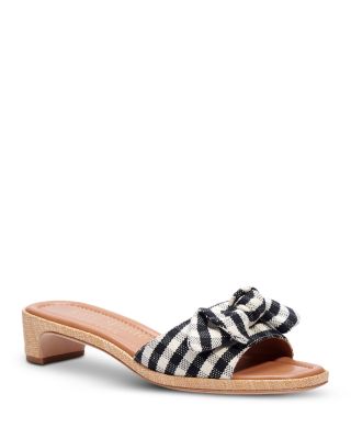 kate spade new york Women's Lilah Knotted Bow Slide Sandals