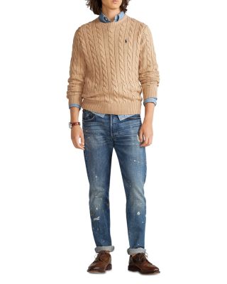 Cable Knit Cotton Sweater