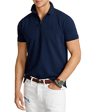 Polo Ralph Lauren Custom Slim Fit Stretch Polo Shirt In Blue
