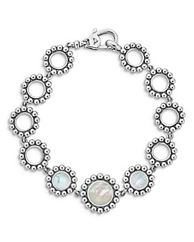 LAGOS - Sterling Silver Caviar Beaded Bracelet with Mother-of-Pearl
