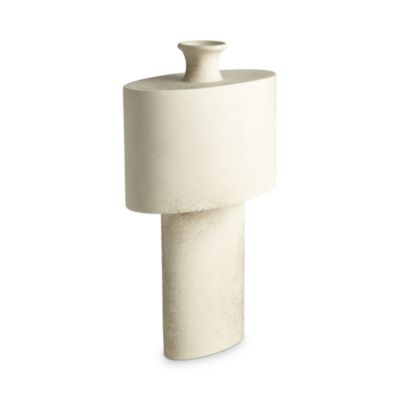 Global Views Folk Oval Drum Vase