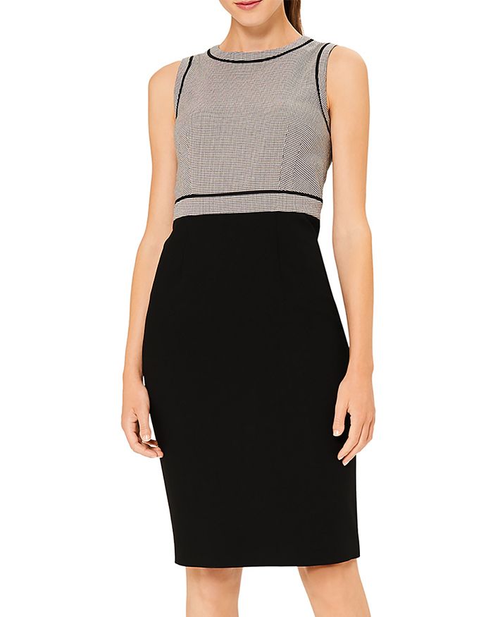 HOBBS LONDON Sienna Houndstooth Sheath Dress Bloomingdale s