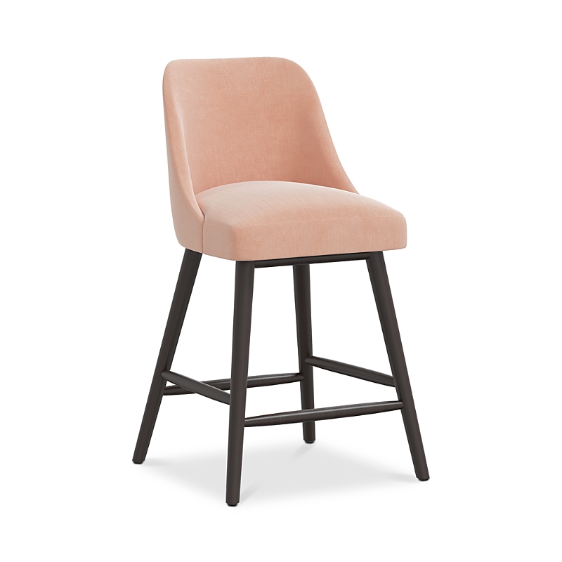 Sparrow & Wren Anita Counter Stool In Titan Pink Champagne