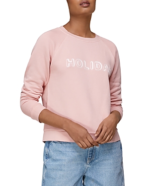 Shop Whistles Holiday Sweatshirt In Pink