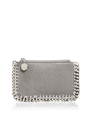 Stella Mccartney Stelle Mccartney Falabella Card Case In Light Gray