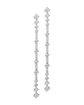 Bloomingdale's - Diamond Linear Drop Earrings in 14K White Gold, 1.85 ct. t.w. - 100% Exclusive