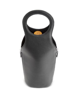 Wine Champagne Leather Travel Tote