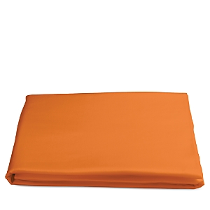 Matouk Nocturne Sateen Fitted Sheet, King In Tangerine