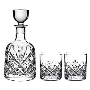 Marquis by Waterford 3 Piece Patterson Decanter & Tumbler Set