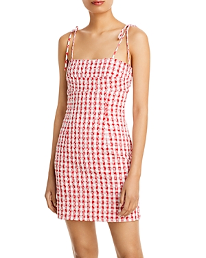 BARDOT KLARA MINI GINGHAM DRESS,57031DB