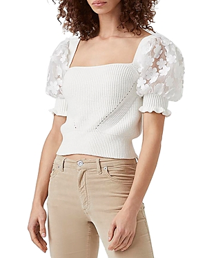 FRENCH CONNECTION JULIET MOZART CABALLO PUFF SLEEVE SWEATER,78RAE