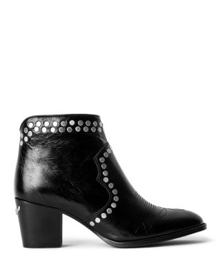 studded platform booties