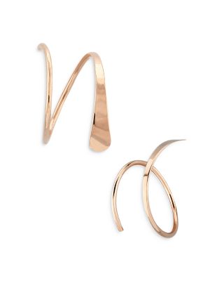 rose gold cuff earrings