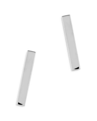 Gold Bar Earrings in 14K White, Yellow or Rose Gold 