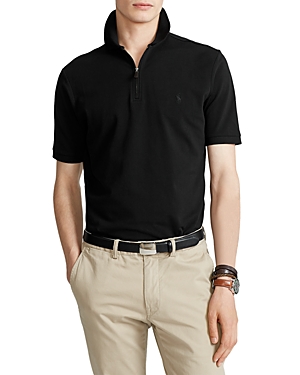 Polo Ralph Lauren Custom Slim Fit Stretch Polo Shirt In Dark Grey Heather
