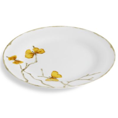 Butterfly Ginkgo Gold Dinner Plate