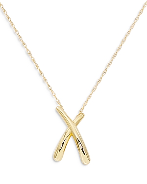 Bloomingdale's X Pendant Necklace In 14k Yellow Gold, 18 - 100% Exclusive