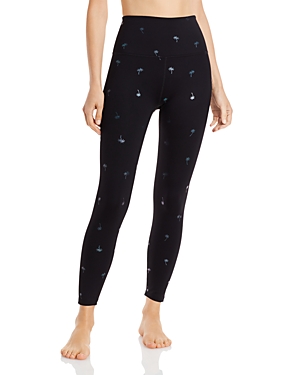 Beyond Yoga Space-dye High Waist Capri Legging In Black Shatter