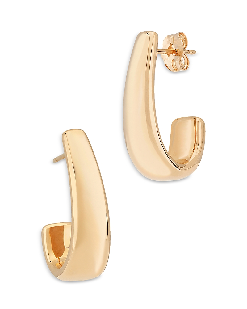 Bloomingdale's J Hoop Earrings In 14k Yellow Gold - Exclusive In Gold