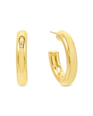 By Adina Eden - Hollow Hoop Earrings