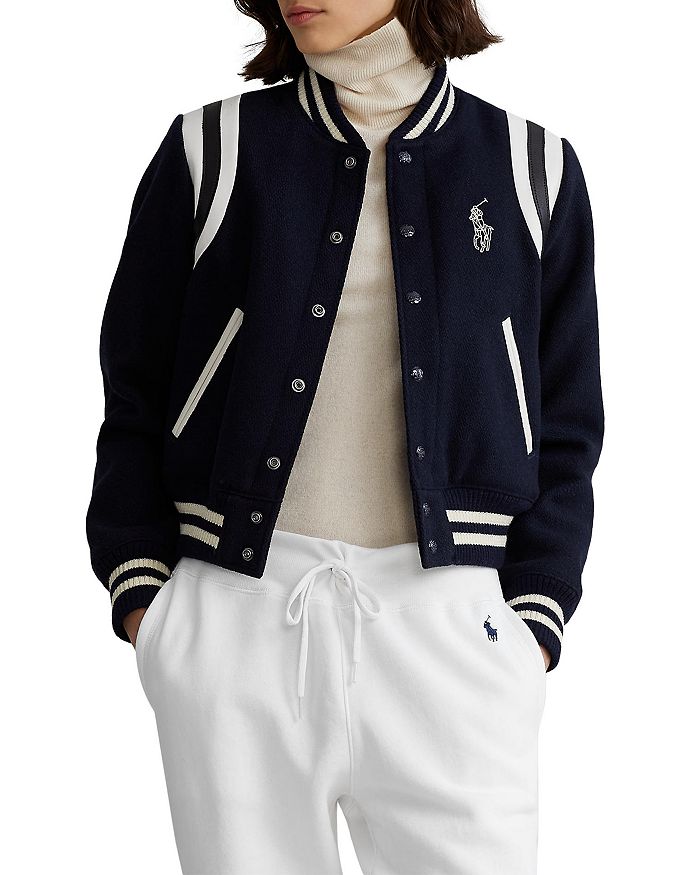 Shop Polo Ralph Lauren Wool-Blend Varsity Jacket