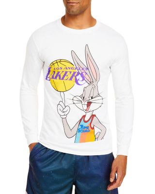 Bleacher Report - Cotton Bugs Bunny Lakers Long Sleeve Tee