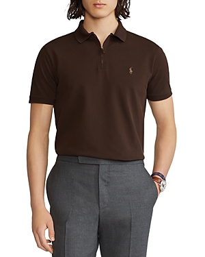 Polo Ralph Lauren Custom Slim Fit Stretch Polo Shirt In Circuit Brown