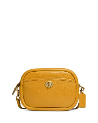 coach camera bag yellow