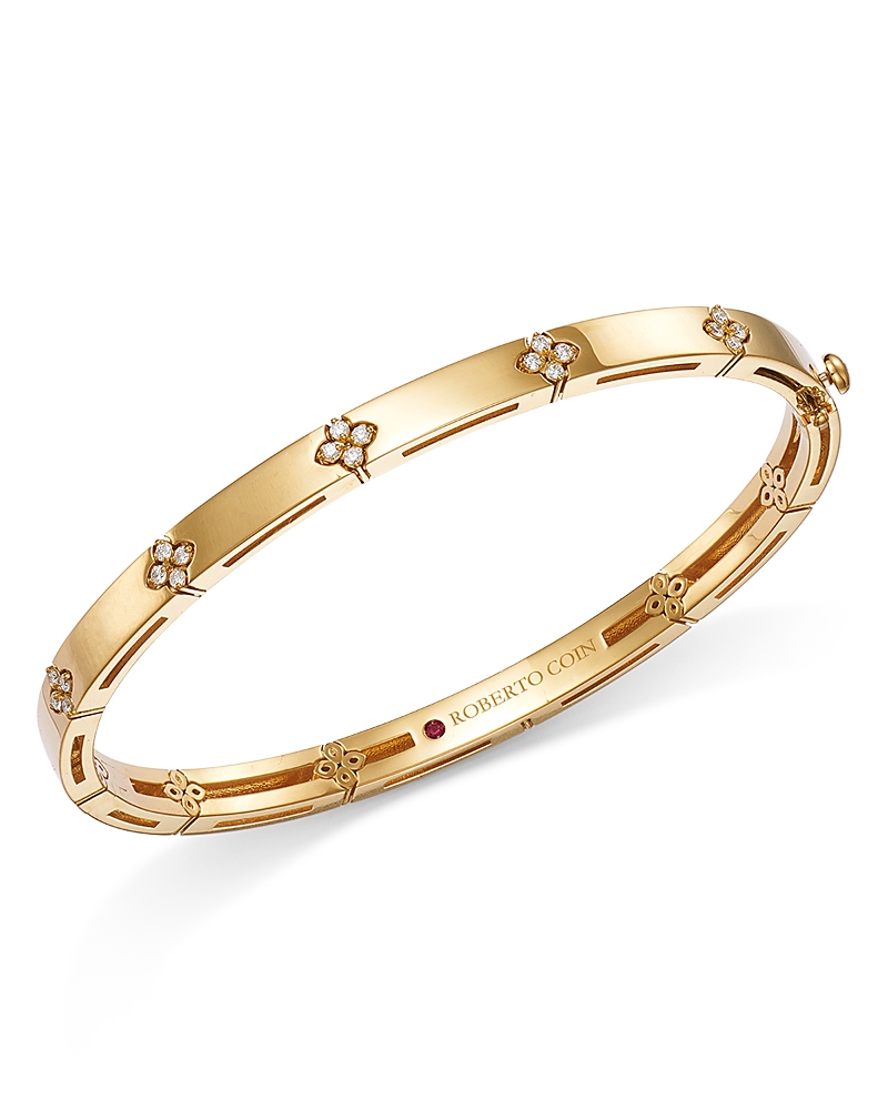 Roberto Coin 18K Yellow Gold Verona Diamond Bangle Bracelet