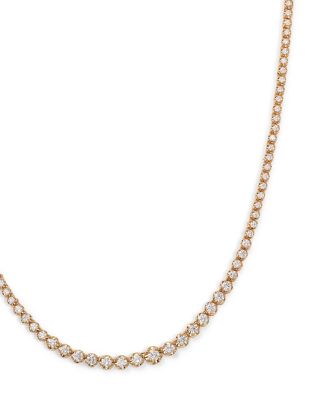 Diamond Graduated Bolo Necklace in 14K Yellow Gold, 2.50 tcw&nbsp; 
