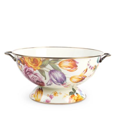 MacKenzie-Childs Flower Market Everything Bowl, White
