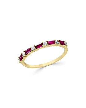 Bloomingdale's - Ruby & Diamond Stacking Ring in 14K Yellow Gold - 100% Exclusive