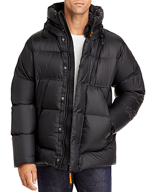 Parajumpers Cloud Man Quilted Hooded Down Jacket In Pencil