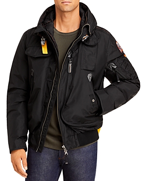 Parajumpers Black Orange Lining Bomber Jacket In Black