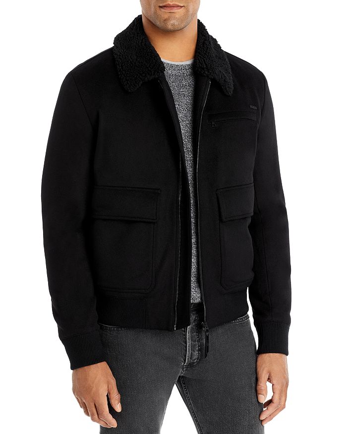 HUGO Fleece Collar Jacket | Bloomingdale's
