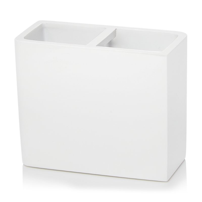Kassatex Lacca Toothbrush Holder In White