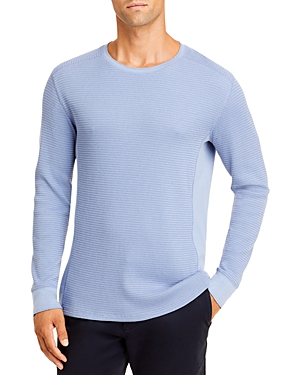 Vince Pima Cotton Blend Thermal Waffle Knit Tee