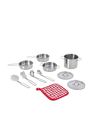 Teamson Little Chef Frankfurt Stainless Steel Cooking Accessory Set - Ages 3+