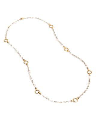 Marco Bicego 18K Yellow Gold Jaipur Long Flat Link Statement Necklace, 29.5