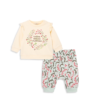 Peek Kids Girls' Graphic Top & Pants Set - Baby
