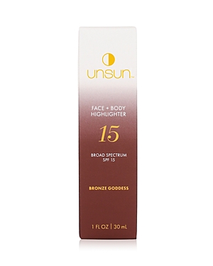 Unsun Cosmetics Face + Body Highlighter Spf 15 1 Oz. In Bronze Goddess