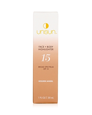 Unsun Cosmetics Face + Body Highlighter Spf 15 1 Oz. In Golden Angel
