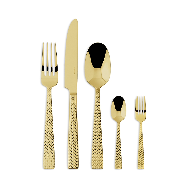 Sambonet Cortina Gold 5 Piece Place Setting In Gold