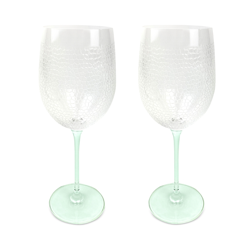 Michael Wainwright Panthera Clear 2-piece Wine Glass Set In Clear