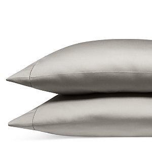 Frette Essentials Single Ajour Standard Pillowcase, Pair In Gray