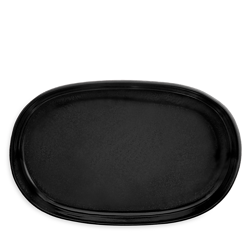 L'objet Terra Small Oval Platter In Black