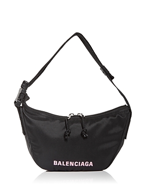 Balenciaga Wheel Small Recycled Sport Nylon Shoulder Bag