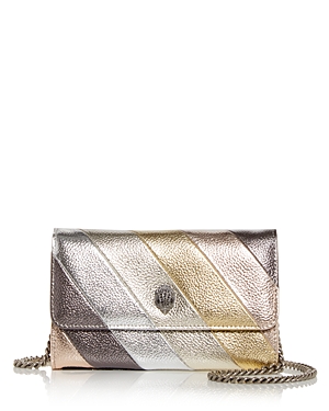 KURT GEIGER KENSINGTON LEATHER CHAIN WALLET,2548365109
