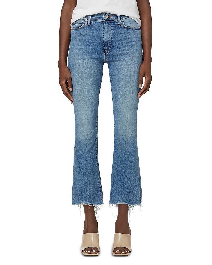 Hudson raw hem jeans hot sale