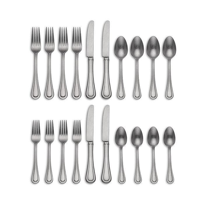 Lenox Textured Neutrals 20Piece Flatware Set Bloomingdale's